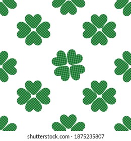 Print Patrick's Day Seamless pattern Vector art illustration.
