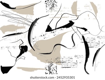 Diseño de patrón de impresión en estilo abstracto elegante. estilo de graffiti patrón abstracto sin fisuras, estampados textiles, camisetas, Abstractas Ilustración vectorial moderna de moda, Abstractas moderna Vector ilustrado