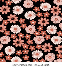 Print Pattern Floral Design Art Illustration for Textile
