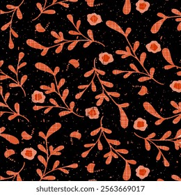 Print Pattern Floral Design Art Illustration for Textile