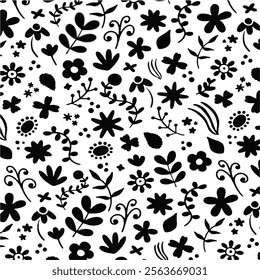Print Pattern Floral Design Art Illustration for Textile