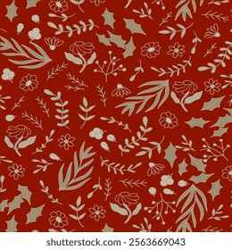 Print Pattern Floral Design Art Illustration for Textile