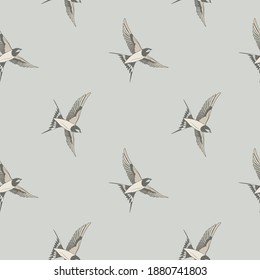 Print and pattern set 'Birds'. Can be used for clothing (pyjamas, sets, T-shorts, sweatshorts), for textile, copybooks, notebooks, mobile cases, wallpapers.