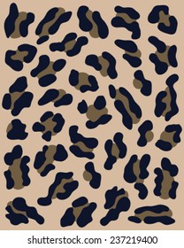 Print pattern skin of  leopard 2, vector illustration