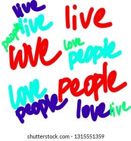 Print People Live Love