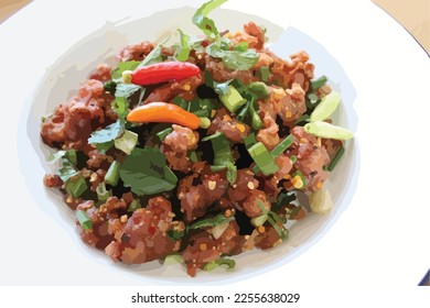 Print photo is Thailand food on vector