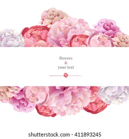 print with pink peony