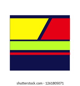 Print for poster, banner, postcard, flyer, sublimation print. Elements for design. Print swatch for jersey designs.