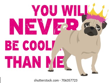 Pug Sat On Towel Bottle Opener Fridge Magnet