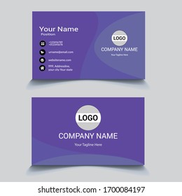Print ready business card template eps 10