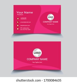 Print ready business card template eps 10