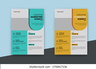 Print ready business flyer design.creative flyer,poster, leaflet design.Corporate & Business Flyer design Template. vector flyer template design based on EPS10. 