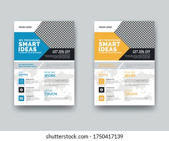 Print ready business flyer design.creative flyer,poster, leaflet design.Corporate & Business Flyer design Template. vector flyer template design based on EPS10. 