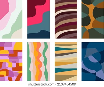 Print ready colorful backgrounds EPS format 