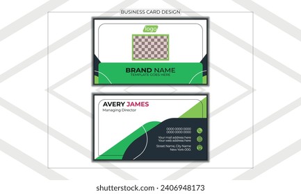 Print ready Editable Business Card Template Design Abstract Modern Icon Color for Luxury Presentation of Simple Corporate Identity Concept Minimal Elegant Brand Set of Creative Contact Information.