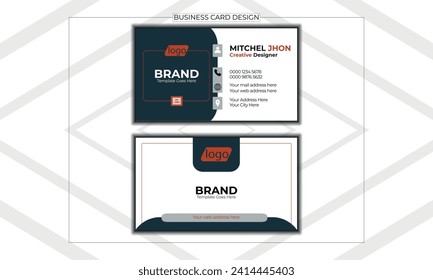 Print ready Editable Business Card Template Design Abstract Modern Icon Color for Luxury Presentation of Simple Corporate Identity Concept Minimal Elegant Brand Set of Creative Contact Information.