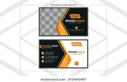 Print ready Editable Business Card Template Design Abstract Modern Icon Color for Luxury Presentation of Simple Corporate Identity Concept Minimal Elegant Brand Set of Creative Contact Information.