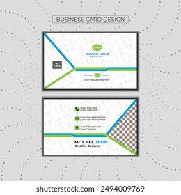 Print ready Editable Business Card Template Design Abstract and Modern Color for Luxury Presentation.