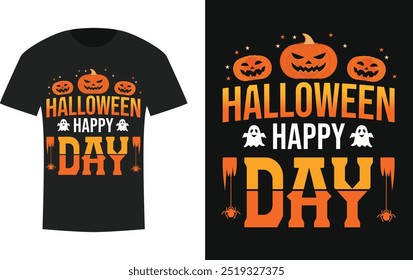 print ready happy halloween t shirt design