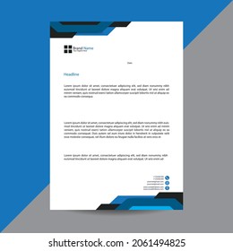 Print ready letterhead design template.