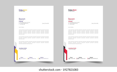 Print Ready Letterhead Letter Head Design Template