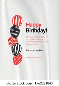 Print Ready Minimal Birthday Greeting Card