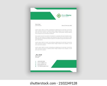 Imprimir Listo Mínimo de Diseño de Cabezal de Letras, membrete, Cabezal de Letras de Tamaño A4, Diseño de membrete de negocios.