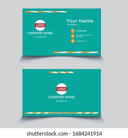 Imprimir tarjeta de presentación moderna. Plantilla de tarjeta de visita de vectores. Tarjeta de visita para uso personal y de negocios. Diseño de ilustración vectorial.