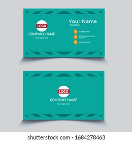 Print ready Modern presentation card. Vector business card template. Visiting card for business and personal use. Vector illustration design.