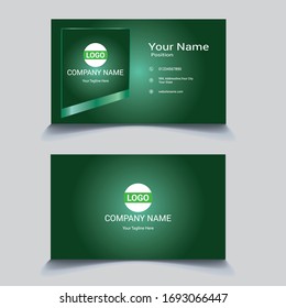 Print ready Modern presentation card. Vector business card template. Visiting card for business and personal use. Vector illustration design.
