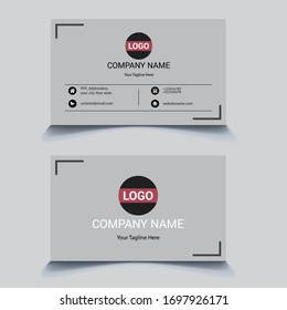 Print ready Modern presentation card. Vector business card template. Visiting card for business and personal use. Vector illustration design.
