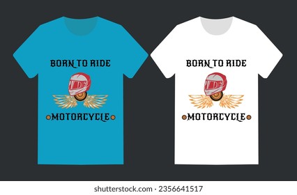 print ready motorcycle t shirt design vector template.