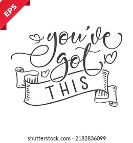 Print ready vector design for Tshirt, Mug and printing item. Black and white view