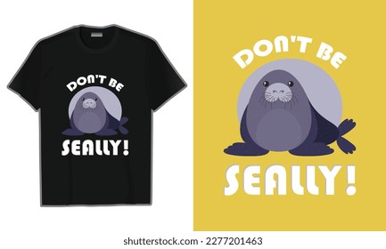 Print ready | Vector file | seal shirt| t-shirt | creative |Animal shirt