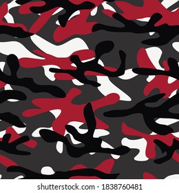 print red urban camouflage vector texture seamless