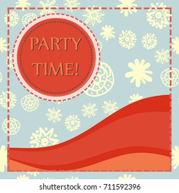 Print with round lable and bent lines