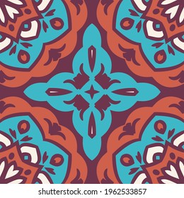 Print for a scarf, shawl, headscarf, bandana, hijab and other textiles. Simple trendy design with abstract oriental ornaments. 