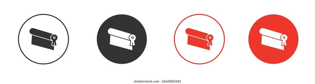 Icono de la pantalla de impresión. Iconos de vector de estilo negro. Símbolo de signo aislado