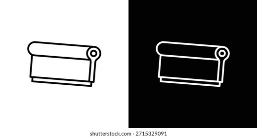 Concepto editable del icono de la pantalla de impresión. símbolos editables del trazo del Vector