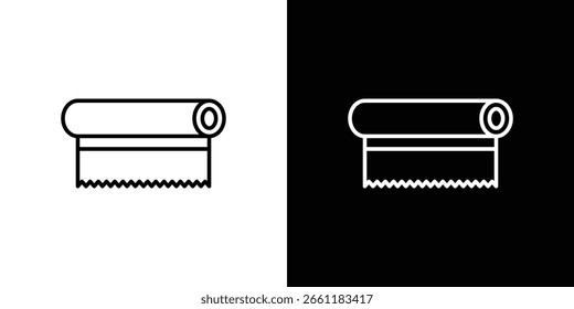 Print screen icon linear icon. Line with editable stroke