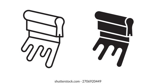 Icono de la pantalla de impresión, icono del estilo del contorno para el Sitio web o el App móvil, gráficos del Vector