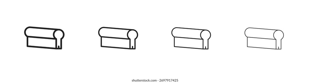 Print screen icon. Thin, Light Regular And Bold style design isolated on white background