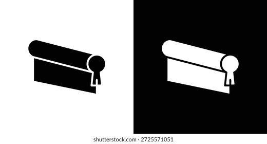 Druckbild Symbol in trendigen Strich dünnen linearen Stil.