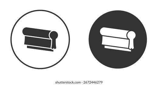 Imprimir ícone da tela clipart vetorial em cores pretas. adequado para trabalho gráfico