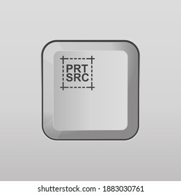 Print screen keyboard button vector illustration.