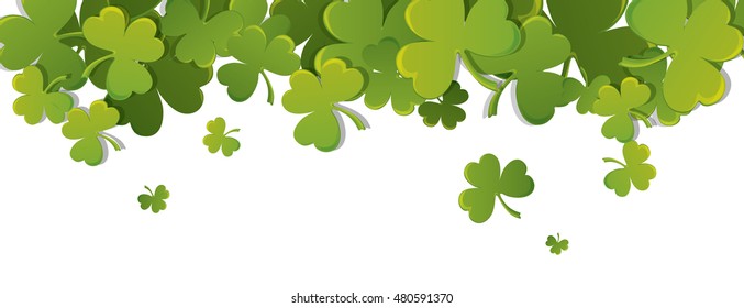 Print with Shamrock for St. Patrick's day