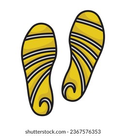 Print of shoe vector icon. Color vector icon isolated on white background print of shoe .