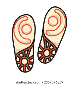 Print of shoe vector icon. Color vector icon isolated on white background print of shoe .