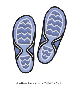 Print of shoe vector icon. Color vector icon isolated on white background print of shoe .