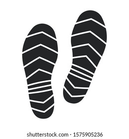 Print of shoe vector icon.Black vector icon isolated on white background print of shoe .